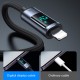 Cable Charger Mobile Joyroom Usb To Iphone 2.4A DigitalDisplay S-AL012A16 1.2M Black