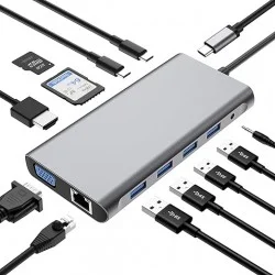 Hub 12 Port Admin Type-C To Hdtv 4K