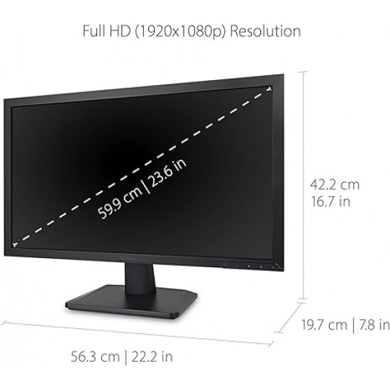 Monitor 24" Viewsonic Va2452SM Led Dvi Vga Displayport