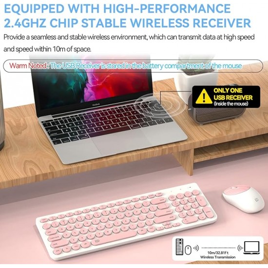 Keyboard&Mouse Wireless Fd Ik6630