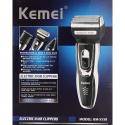 Electric Trimmer Hair Clippers Kemei KM-5558 (ماكينة حلاقة) Electric Trimmer Hair Clippers Kemei KM-5558 (ماكينة حلاقة)