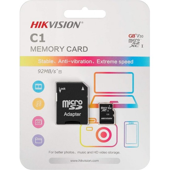 Card Memory Hikvision 8Gb Micro Sd With Adapter