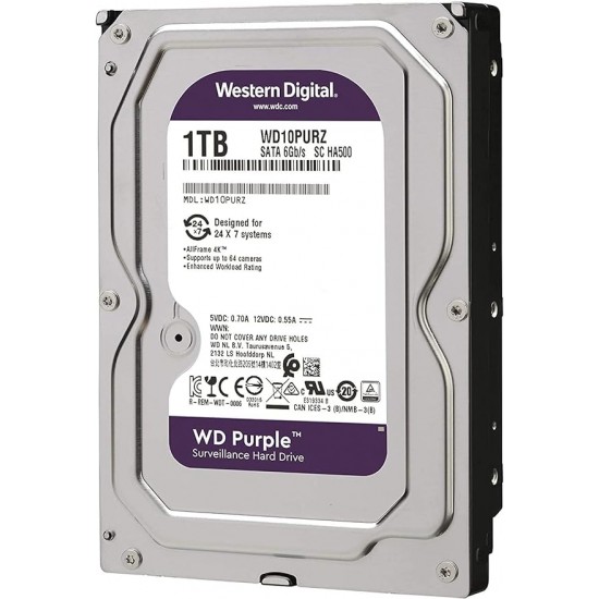 Hard Hdd Western Digital 1Tb Sata 3.5" Purple New