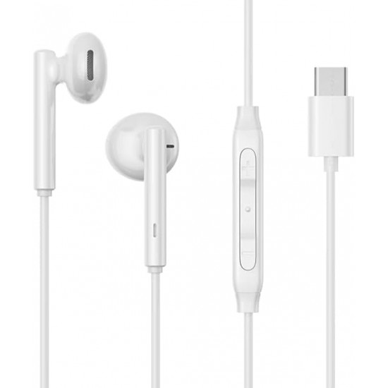 Headphone Mobile Wired Joyroom Type-C JR-EC05 White