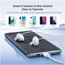 Headphone Mobile Wired Joyroom Type-C Jr-Ec05 White