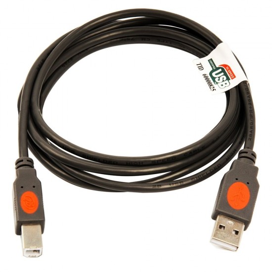 Cable Printer 2B Usb 2.0 Male A To B 1.8M