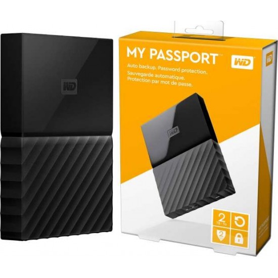 Hard Hdd Western Digita Sata 2Tb My Passport Portable External Usb 2.5"