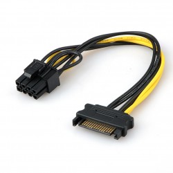 Cable Power Sata 15 Pin To 8 Pin