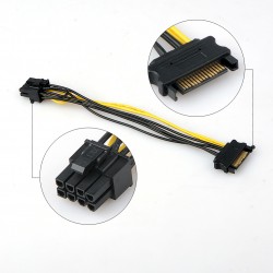 Cable Power Sata 15 Pin To 8 Pin Cable Power Sata 15 Pin To 8 Pin