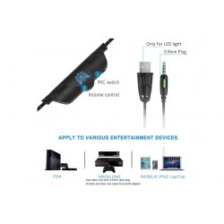 Headset Gaming Onikuma K5 Black Headset Gaming Onikuma K5 Black