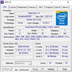 Processor Intel Xeon E5-2683V4 Processor Intel Xeon E5-2683V4