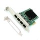 Card Lan PC Gigabit Ethernet 10/100/1000M 4Port PCI-E