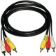 Cable Tv Rca 3×3 Male To Male 1.2M