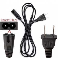 Cable Power Laptop Plug 2-Pin Ac Adapter Charger Original Cable Power Laptop Plug 2-Pin Ac Adapter Charger Original