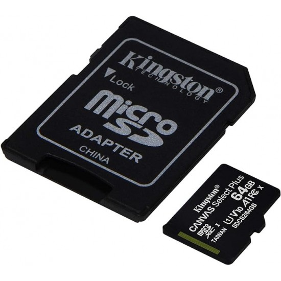 Card Memory Kingstone 64Gb Micro Sd With Adapter